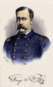 Amerikkalaisen tutkimusmatkailijan (1844-1881) George Washington de Longin muotokuva. tekijältä Unknown artist