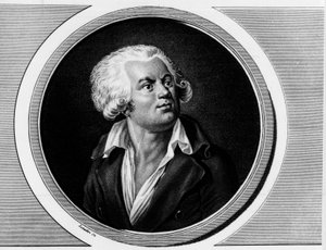 Georges Jacques Dantonin muotokuva, perinteinen lakimies (1759-1794). Kaiverrus "" Täydellinen kokoelma Ranskan vallankumouksen historiallisia maalauksia, kolme osaa.""" 1804. tekijältä Unknown artist