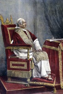Gioacchino PECCI, Leo XIII (1810 - 1903), 254. paavi (1878 - 1903) muotokuva tekijältä Unknown artist