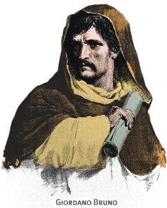 Giordano Brunon (1548-1600) muotokuva. tekijältä Unknown artist