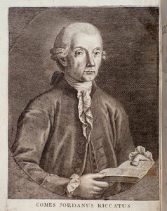 Giordano Riccatin muotokuva (kaiverrus) tekijältä Unknown artist