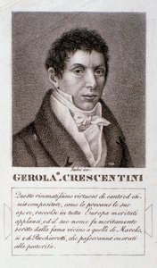 Girolamo Crescentinin muotokuva (kaiverrus) tekijältä Unknown artist