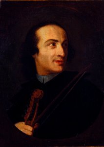 Muotokuva Giuseppe Tartinista (1692 - 1770), italialainen viulisti ja säveltäjä Anonymous maalaus. 1700-luvun Milano, museo del castello tekijältä Unknown artist
