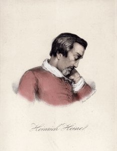 Heinrich Heinen (1797-1856), saksalaisen kirjailijan muotokuva. tekijältä Unknown artist