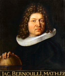 Jacques Bernoullin (1667-1748) muotokuva - sveitsiläinen matemaatikko tekijältä Unknown artist
