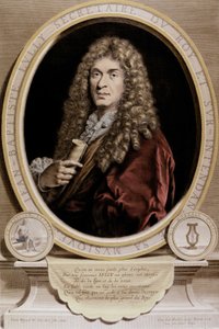 Muotokuva Jean Baptiste Lullystä (Giovanni Battista Lulli) (1632-1687). tekijältä Unknown artist