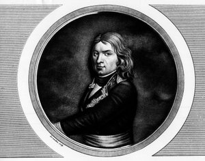 Jean Etienne Championetin muotokuva, kenraali francais (1762-1800). Kaiverrus "" Täydellinen kokoelma Ranskan vallankumouksen historiallisia maalauksia, kolme osaa.""" 1804. tekijältä Unknown artist