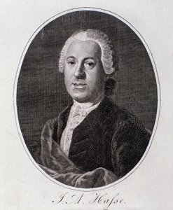 Johann Adolf Hassen muotokuva (kaiverrus) tekijältä Unknown artist