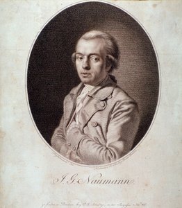 Johann Gottlieb Naumannin muotokuva (kaiverrus) tekijältä Unknown artist