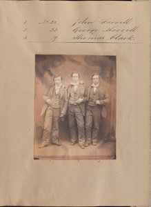 [John Farrellin, George Morrellin ja Thomas Clarkin muotokuva] tekijältä Unknown artist