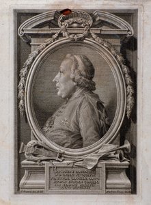 Joseph Santarellin muotokuva (kaiverrus tekijältä Unknown artist