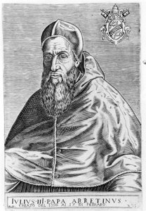 Jules III:n (1487 - 1555) muotokuva. tekijältä Unknown artist