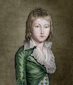 Muotokuva LOUIS XVII:stä (1785-1795) Ranskan daupiinista Litografia tekijältä Unknown artist