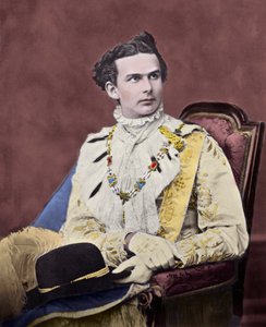 Ludvig II de Bavieren muotokuva (Ludwig Otto Friedrich Wilhelm, Wittelsbach tekijältä Unknown artist