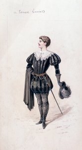 Lucion muotokuva, tenori Lucia di Lammermoor, Gaetano Donizettin ooppera tekijältä Unknown artist