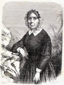 Madame Ida Pfeifferin (1798-1858), itävaltalaisen matkailijan muotokuva. tekijältä Unknown artist
