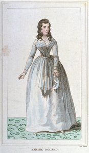 Madame Rolandin muotokuva ranskalaisesta poliitikosta (1754 - 1793). tekijältä Unknown artist