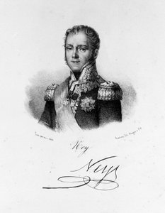 Michel Neyn muotokuva, Elchingenin herttua, Moskovan prinssi (1769 - 1815), Ranskan marsalkka. Kaiverrus 1800-luvulta. tekijältä Unknown artist