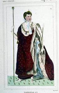 Napoleon I:n (1769 - 1821) muotokuva keisarin asussa. tekijältä Unknown artist