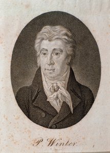Peter Winterin muotokuva (kaiverrus tekijältä Unknown artist