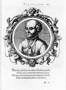 Muotokuva Philipp Aureolus Theophrastus Bombast von Hohenheim Paracelsuksesta tekijältä Unknown artist