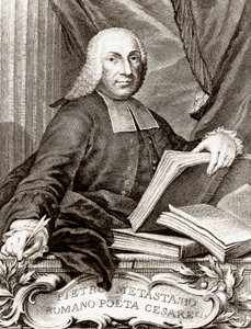 Pietro Trapassin muotokuva, nimeltään Pietro Metastasio (Metastase) (1698-1782), italialainen runoilija ja libretisti tekijältä Unknown artist