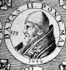 Paavi Damaskos II:n (kuollut 1048) muotokuva. tekijältä Unknown artist
