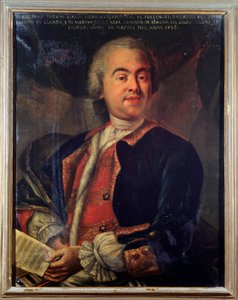 Italian säveltäjän Riccardo Broschin muotokuva (maalaus tekijältä Unknown artist