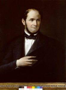Muotokuva Saverio Mercadantesta (1795-1870), italialainen säveltäjä, anonyymi maalaus. La Scala -teatterimuseo, Milano tekijältä Unknown artist