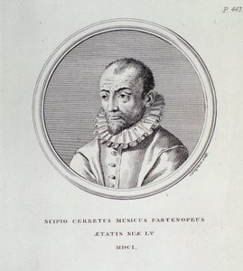 Scipione Cerreton muotokuva (kaiverrus) tekijältä Unknown artist