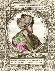 Muotokuva Soliman Suuresta (1494 - 1566) Sulttaani Ottomaaneista. Kaiverrus 1500-luvulta. Yksityinen kokoelma. tekijältä Unknown artist