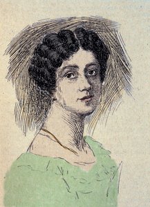 Theodore Ulrike Sophie von Levetzowin (1804-1899) muotokuva Johann Wolfgang von Goethen (1749-1832) viimeinen rakkaus (Paronitar Ulrike von Levetzowin muotokuva Goethen viimeinen rakastaja) Kaiverrus tekijältä Unknown artist