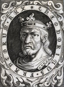 Muotokuva Thierry II:sta (? - 613), Burgundin ja Austraasian kuninkaasta. tekijältä Unknown artist
