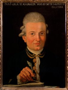 Italialaisen säveltäjän Paolo Gruan (1754-1833) muotokuva Anonyymi maalaus. 1700-luvulla. Bologna, Civic Museum Bibliografinen museo tekijältä Unknown artist
