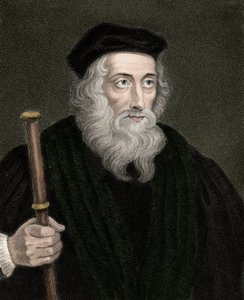 Englannin teologin ja uskonpuhdistajan John Wyclifin (tai Wycliff tai Wycliff) muotokuva tekijältä Unknown artist