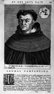 Muotokuva italialaisesta filosofista Tommaso Campanellasta (1568-1639). tuntematon alkuperä 1600-luvulta tekijältä Unknown artist