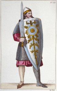 Muotokuva Paladin Rolandista, Kaarle Suuren veljenpojasta. tekijältä Unknown artist