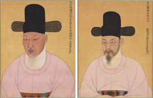 Retrats de Cho Hyun-myeong i Cho Jae-hofinnish tekijältä Unknown artist