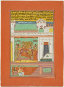 Raga Malkaushika, sivu Jaipur Ragamala-sarjasta tekijältä Unknown artist
