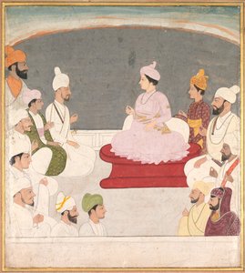 Kangran ja Courtiersin Raja Sansar Chand tekijältä Unknown artist