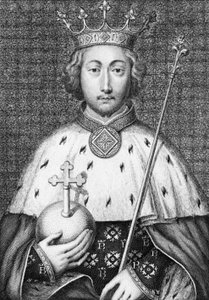 Richard II. (1367-1400) Englannin kuningas. Kaiverrus 1700-luvulta tekijältä Unknown artist