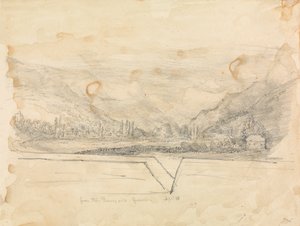 Paisagem rural com montanhas ao longefinlandês tekijältä Unknown artist