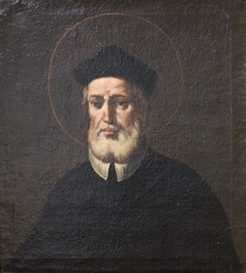 Pyhä Filippus Neri, tuntematon taiteilija, XVII vuosisadan jälkipuolisko (öljy kankaalle). tekijältä Unknown artist