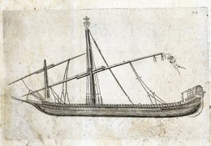 Sivukuva keittiöstä. 1700-luvun kaiverrus. tekijältä Unknown artist