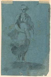 Luonnokset A) Sibyl (?); B) Pyhä Johannes saarnaamassa tekijältä Unknown artist