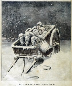 Pieni savupiippu Fougèresin läheisyydessä Dead from Frost - "" Le Petit Journalissa"" tekijältä Unknown artist