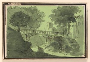 Lavastus, Bridge Crossing Water tekijältä Unknown artist