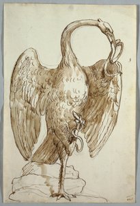 Joutsen ja kaksi käärmettä tekijältä Unknown artist