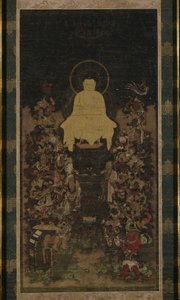 Buddha saarnaa "Viisauden täydellisyyden" (Prajnaparamita) Sutraa... tekijältä Unknown artist