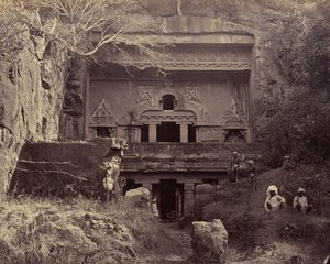 Carpenters [sic] Cave. Ellora tekijältä Unknown artist